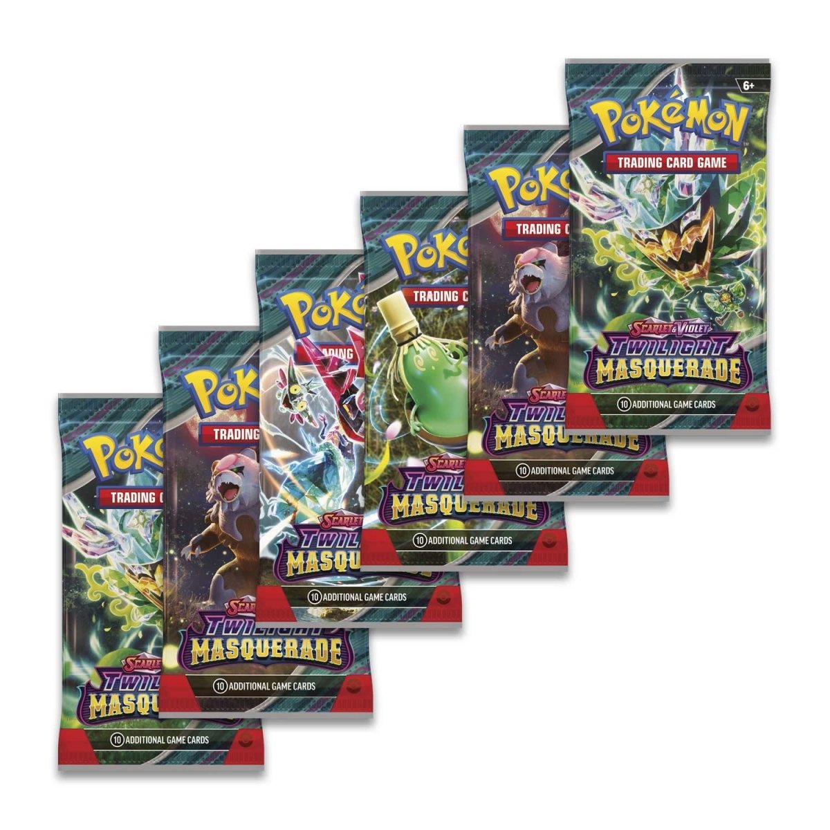 Pokémon TCG: Scarlet & Violet-Twilight Masquerade Booster Bundle (6 Packs)