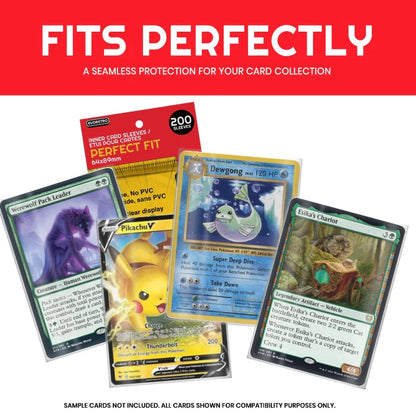 Fundas protectoras con ajuste perfecto para juegos y cartas TCG